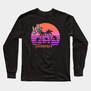 Beach Summer Sunset Long Sleeve T-Shirt